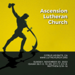 Sermons at Ascension